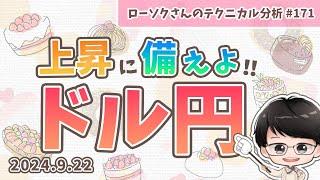 【買いのチャンス！】ドル円 最新 予想！どこから買えば良いのか？分かりやすく解説！【FX ローソクさんのテクニカル分析 #171】