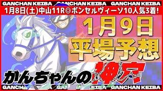 【1月9日日曜日平場予想】10人気ボンセルヴィーソ大的中️‍厳選穴馬予想️‍二桁人気狙います️️がんちゃんの神穴