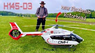 Brand new Helifactory RC Eurocopter H145-D3 CMH with the new original Flexbeam 5-Blade Rotorhead !