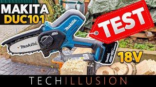 EXTREMETEST: Makita 18V Cordless Pruning saw DUC101Z (XCU14Z) - battery chain saw DUC101 in test