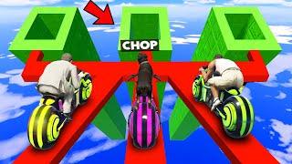 GTA 5 CHOP AND FROSTY PICKED THE WRONG MEGA RAMP