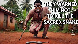 CITY BOY LEARNT THE HARD WAY AFTER KILLING A SACRED SNAKE#africanfolktales#storytelling #storytime