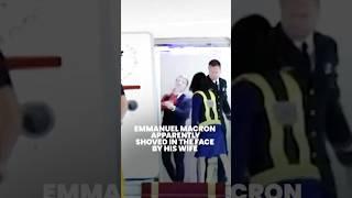French President Emmanuel Macron apparently shoved in the face by wife
