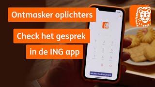 Nieuw: oplichters ontmaskeren met Check het Gesprek | ING