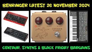 Latest Behringer News 26 November 2024