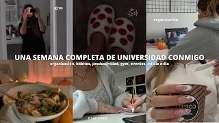 UNA SEMANA COMPLETA DE UNIVERSIDAD *mi dia a dia* | gym, habitos, rutina, 24h, aesthetic....