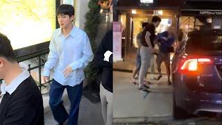 Cha Eunwoo Panicked, Jin Bts Was Fighting On The Street Because Of This Cha Eunwoo Separated Him