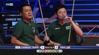 USA v Chinese Taipei Taiwan 1080p   World Cup Of Pool 2017 9 ball Round SEMIFINAL