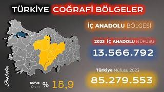 İç Anadolu Bölgesi İlleri ve Nüfusu 2023