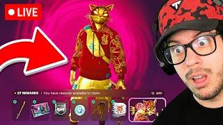 LIVE! - Unlocking GOLD LUCKY NYANJA in FORTNITE! (Chapter 6)