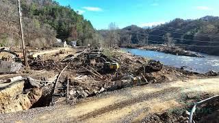 Relief, NC Drone Aerial After Historic Hurricane Helene Flood | November 13th 2024