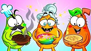 Pears VS Grandma Cooking Challenge  Kitchen Hacks And Cooking Secrets By Pear Vlogs 