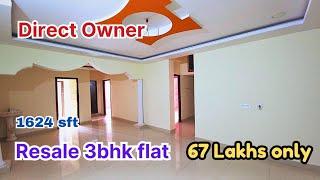 Resale 3bhk flat for sale in Hyderabad | kphb metro nearby | only 67 lakhs Direct Owner