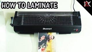 How To Use A Laminator | Blusmart Dual Laminator Hot & Cold With A Sharp Guillotine