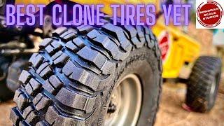 Best 1/10 RC Crawler Clone Budget Tires Yet! BFG KM3 Clones in Awesome Compound!!! Under $30 for 4