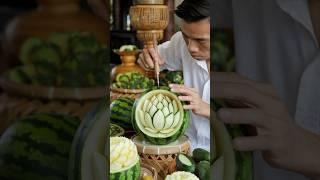 Vietnamese  Fruit Carving Art: Turning Fruits Into Masterpieces!  #shorts #travel #ytshorts