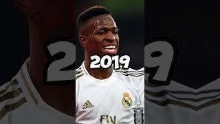 VİNİCİUS JR OVER THE YEARS #shorts #football #realmadrid #vinicius #jr