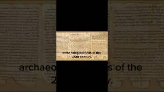 The discovery of the Dead Sea Scrolls||the greatest archaeological finds of the 20th century #shorts