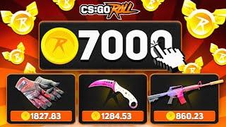 I WON 7000 COINS IN 10 ROLL SPINS! (CSGORoll)