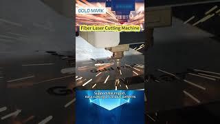 Laser cutting machine cuts carbon steel