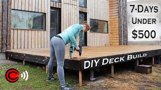 My 7-Day Cheap DIY Deck Build That Makeover Our Backyard Under $500