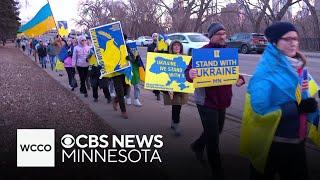 Ukraine supporters hold Minneapolis rally following Oval Office argument