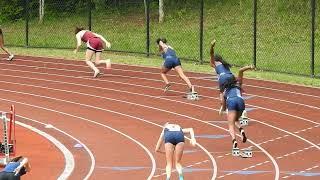 Mirai Bernard (Lane 5) and Bullis Teammates Go 1,2,3 in 400m _ 2022 ISL T&F Championships