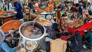 Breakfast in Afghanistan | Early Morning Street foods | Rosh Dampukhat