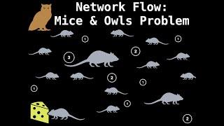 Bipartite Matching | Mice and Owls problem | Network Flow | Graph Theory