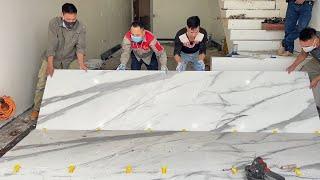 Amazing Techniques Construction A Living Room Floor With Granite Big Size