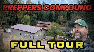 Full Prepper Homestead Tour! Preppers Workshop - Food Pantry - Garden - Chicken Coop & More..