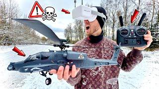 Ich STÜRZE mit neuen FPV MILITÄR HUBSCHRAUBER ab...