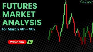 /NQ, /ES, /YM, /CL, /GC Futures Technical Chart Analysis for March 4-5, 2025