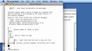 PURE DATA: 02 Help!