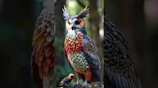 The Art of Beautiful owl  #birds ##nature #birdslover #oiseau #owl #animals #oiseaux #ai #shorts