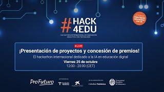 Gran final y presentación de proyectos de la V edición de #hack4edu