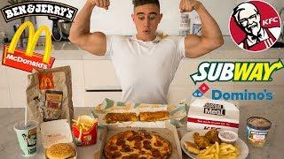 EVERY FAST FOOD CHALLENGE | Epic Cheat Meal | Zac Perna