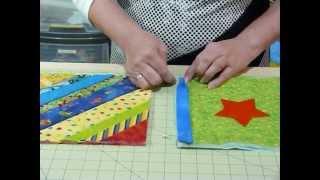 How to join up Quilt as you Go blocks and borders - Quilting Tips & Techniques 074