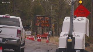 Highway 50 over Echo Summit closed for construction