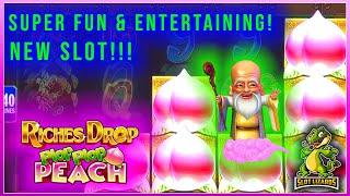 SUPER FUN GAME! Riches Drop Plop Plop Peach Slot. MAX BET BONUS, ALL FEATURES!