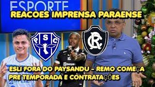 PAYSANDU - ESLI FORA DO PAPAO - REMO COMECAR PREPARAÇÃO E CONTRATAÇÕES