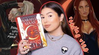  i read CRESCENT CITY by sarah j maas // reading vlog