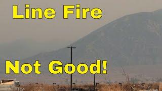 Line Fire San Bernardino reporting from Mentone 9/8/2024 6pm