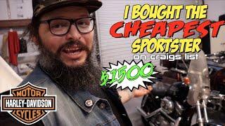 I bought the CHEAPEST Harley Davidson Motorcycle on Craigs List | Sportster ADV Build