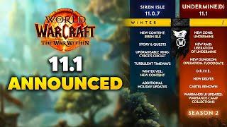 11.1 NEW DUNGEON AND RAID ANNOUNCED + 2025 WOW ROADMAP RELEASED | Warcraft Direct Summary