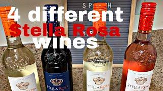 Stella Rosa wine review | 4 different flavors | wine tasting