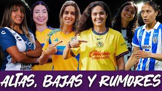 TODAS LAS ALTAS, BAJAS LIGA MX FEMENIL AL MOMENTO| REFUERZOS RAYADAS AMÉRICA FEMENIL TIGRES  PACHUCA