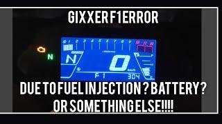 F1 error on Gixxer 250/155 reason!!!