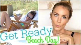 Get Ready With Me for the Beach! Makeup and Beauty Essentials | Angela Lanter