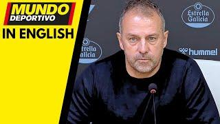 Hansi Flick unhappy in NEWS CONFERENCE after BARÇA 2-2 Draw | Celta vs FC Barcelona | ORIGINAL AUDIO